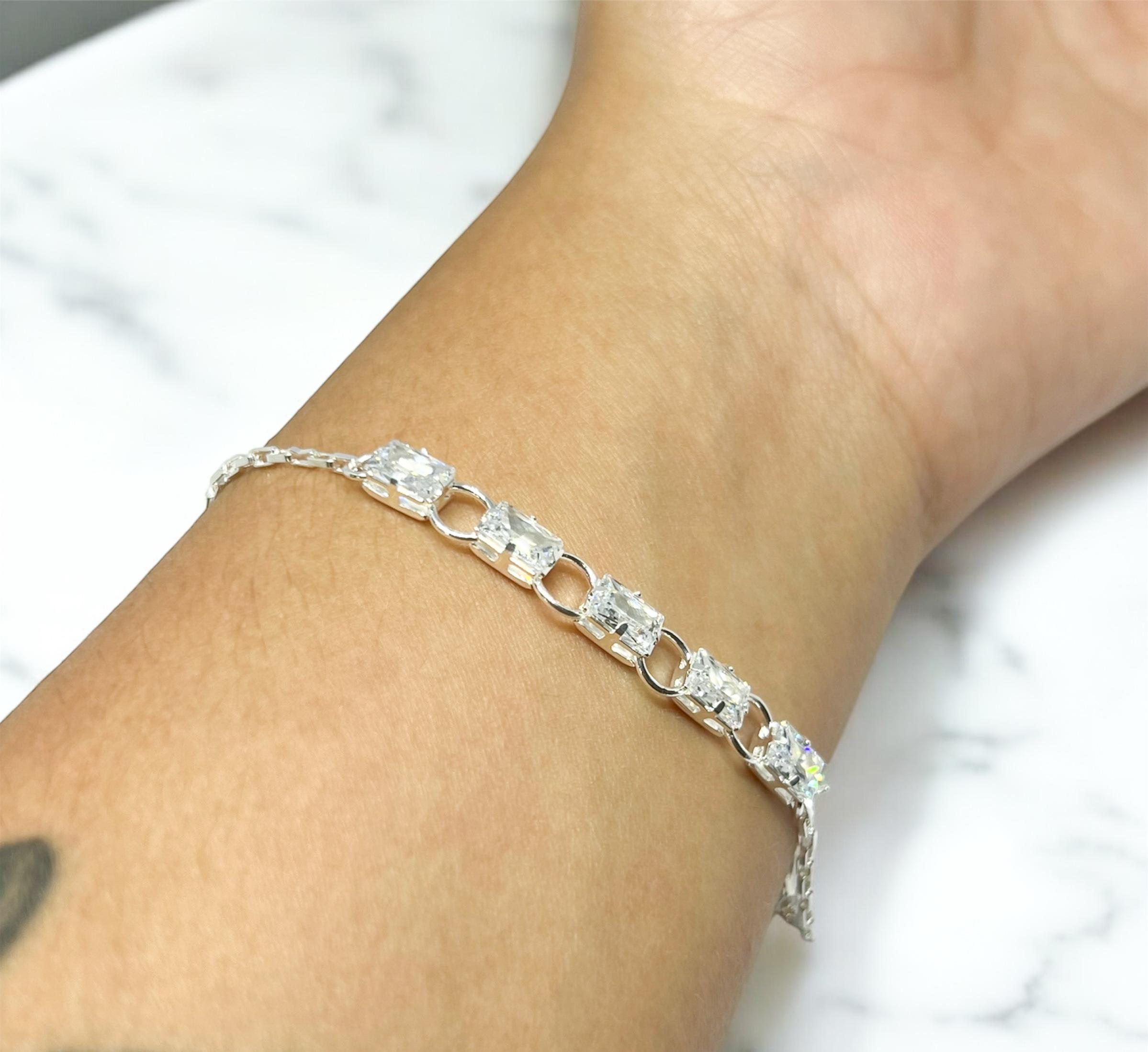 Pulseiras Pedrinhas Quadradas