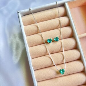 Conjunto Coração Esmeralda