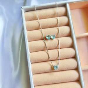 Conjunto Coração Azul