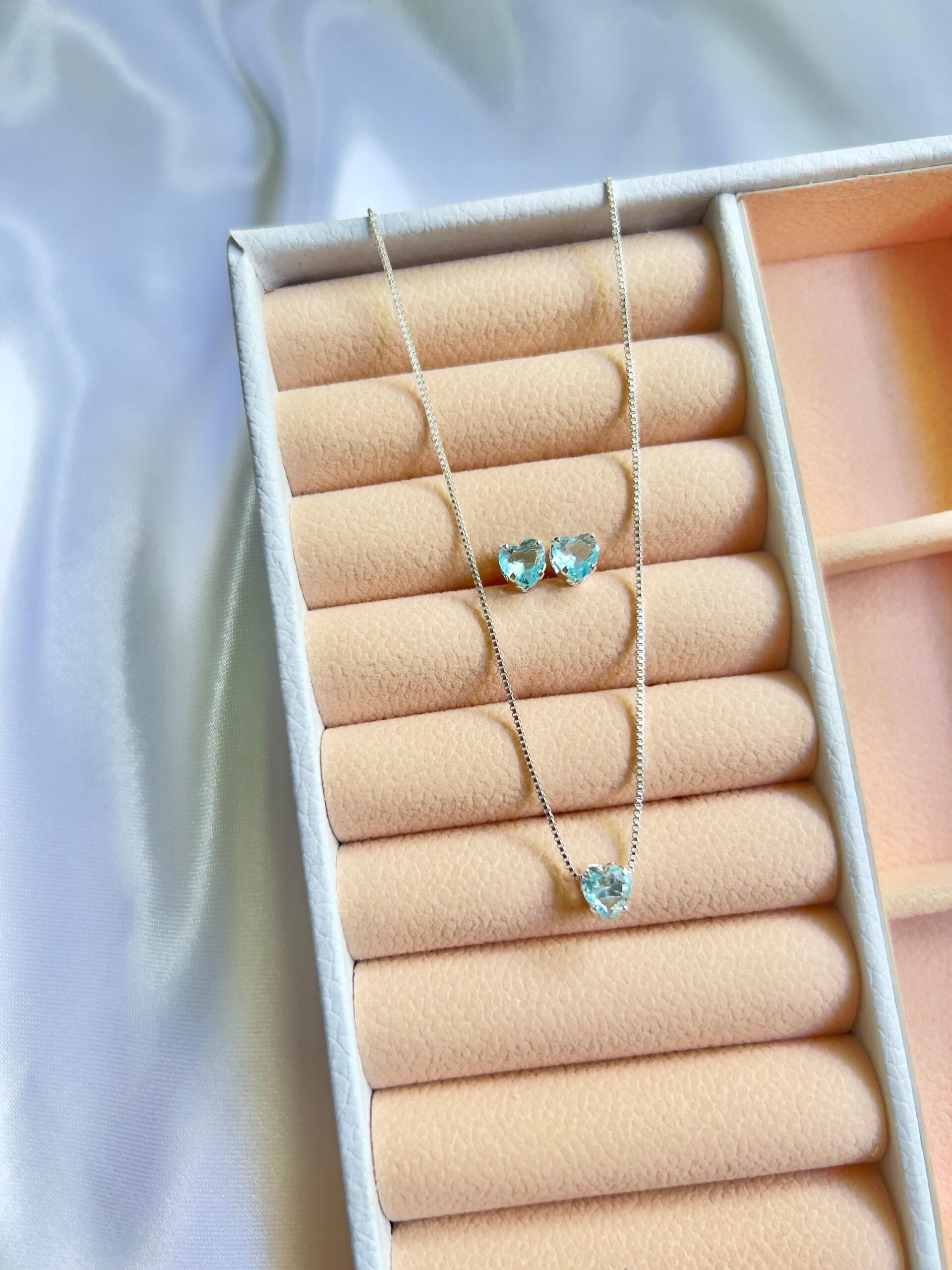 Conjunto Coração Azul